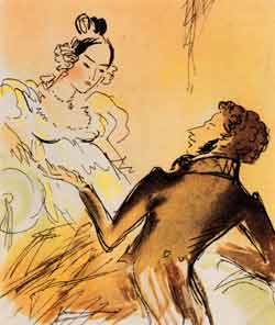 Tatjana und Eugen Onegin